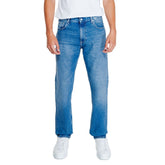 Calvin Klein Jeans Light Blue Cotton Relaxed Fit Jean -   -  Calvin Klein Jeans.